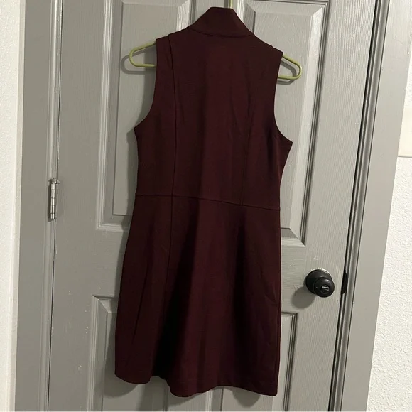 Title Nine Burgundy Zip-Front Mini Dress nwot - Picture 6 of 6